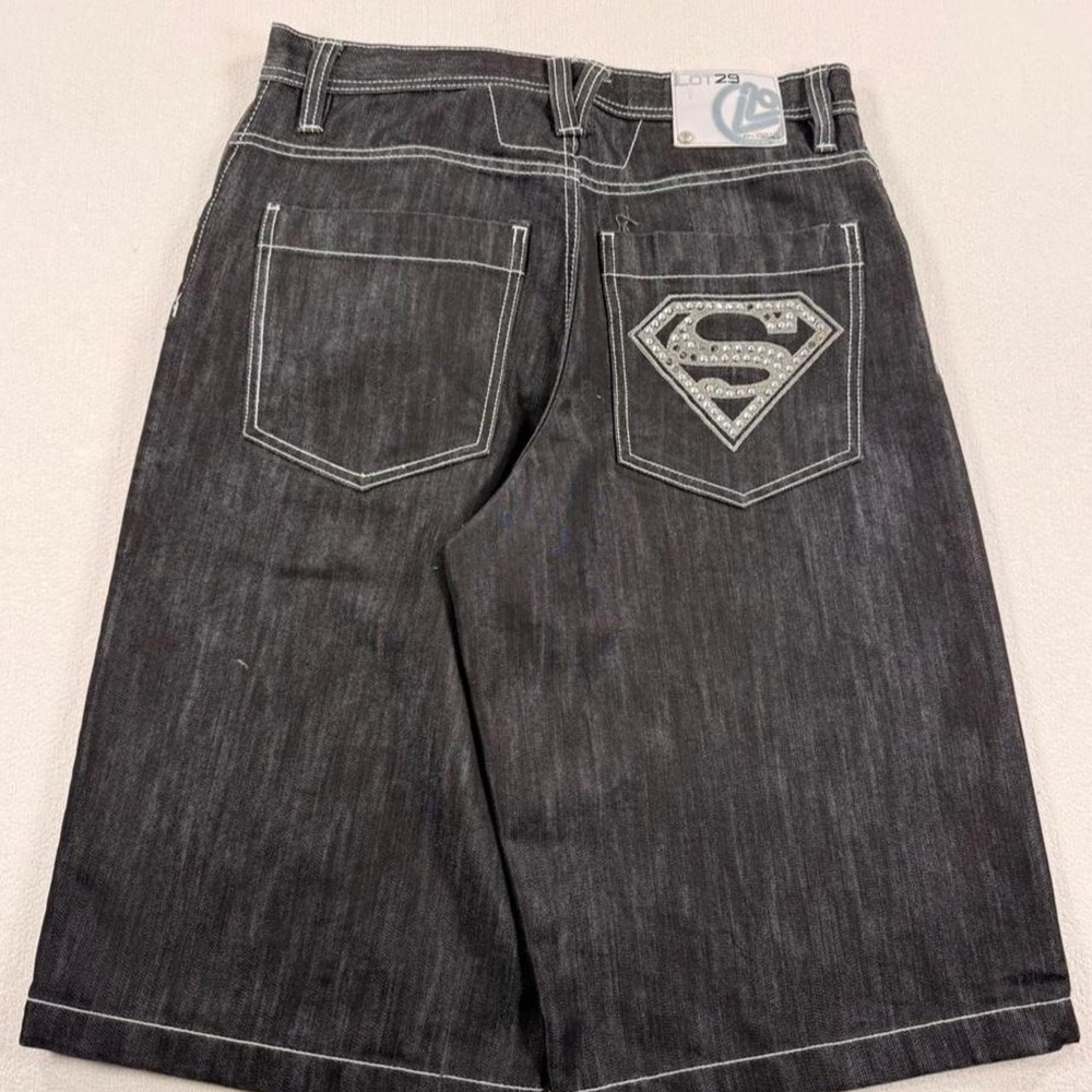 Y2k Lot 29 Superman Denim Shorts